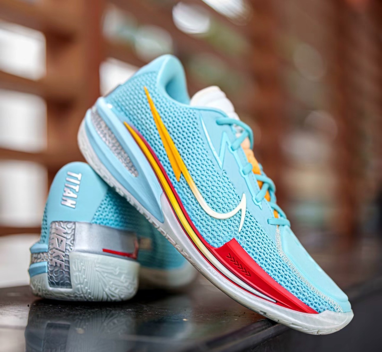 Nike GT Cut 1 Titan Dylan Harper Bleached Aqua Volt Basketball Men's Shoes