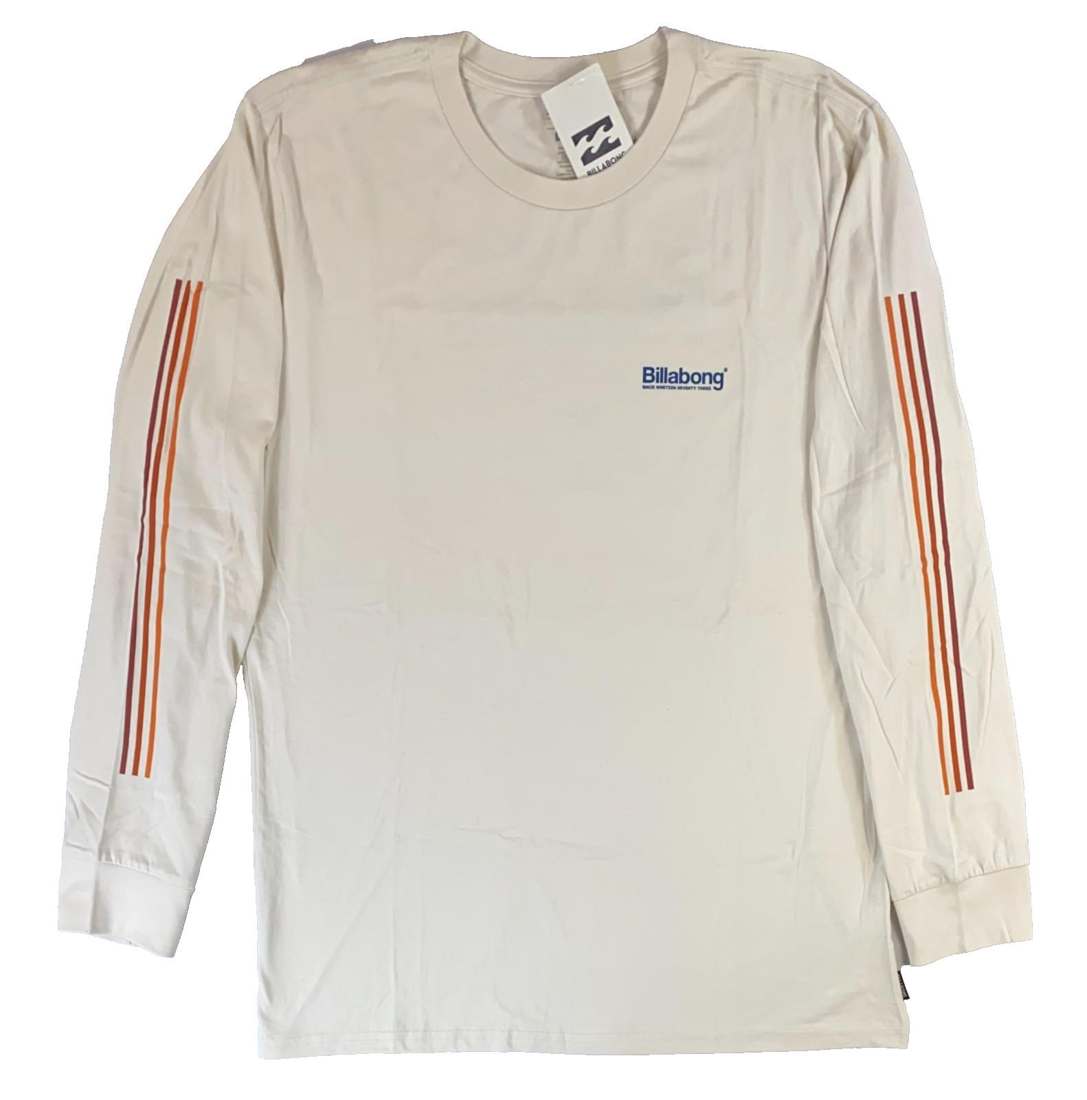 Men\'s Billabong Pacific Long Sleeve T Shirt Core Fit Off White Size XXL Men\'s Billabong Pacific Long Sleeve T Shirt Core Fit Off White Size XXL