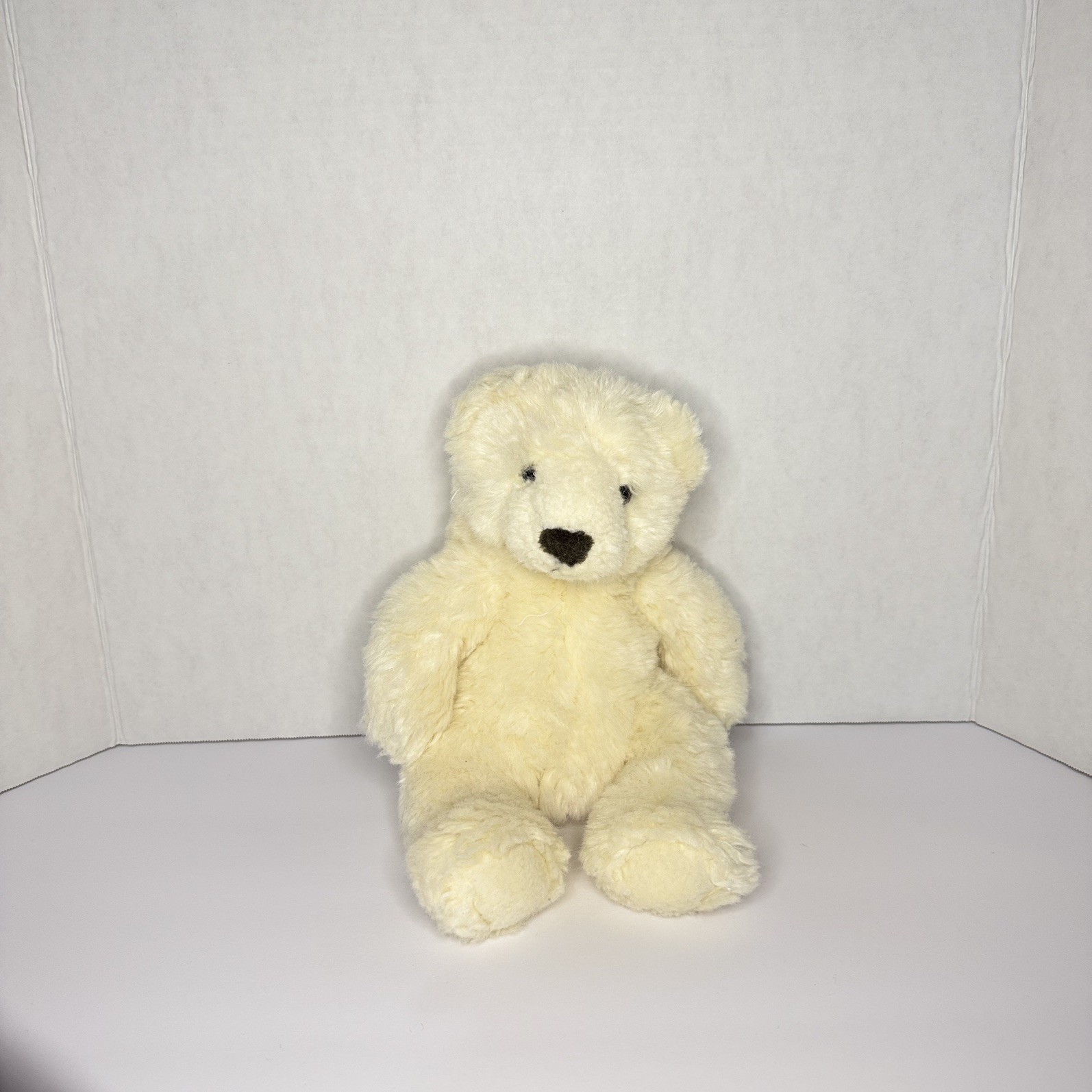 Vintage Russ Berrie Creamsicle Polar Bear Teddy Bear Plush 11\