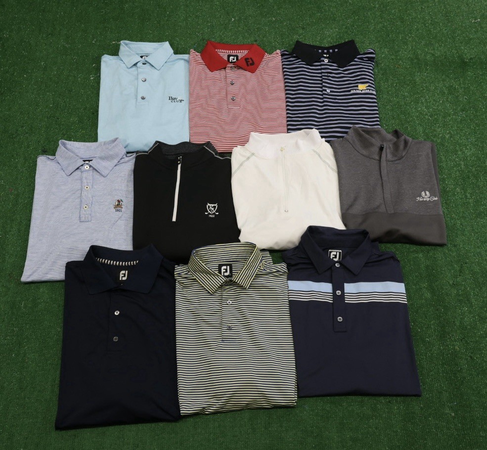 Lot Of 10 FOOTJOY FJ short Sleeve Golf Polo Shirts Embroidered Size Large I15 Lot Of 10 FOOTJOY FJ short Sleeve Golf Polo Shirts Embroidered Size Large I15