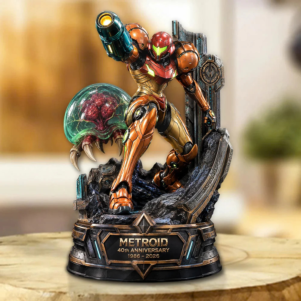 Metroid 40th Anniversary Custom Shape Acrylic Plaque