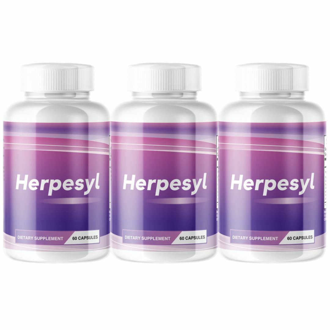 Herpesyl Stop The Spread Heal From The Outside In 180 Capsules - 3 Pack