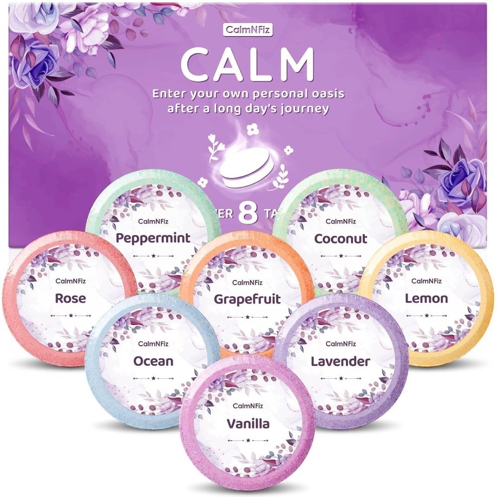 Shower Steamers 8 Pack - Organic & Natural Essential Fragrances for Teens and
