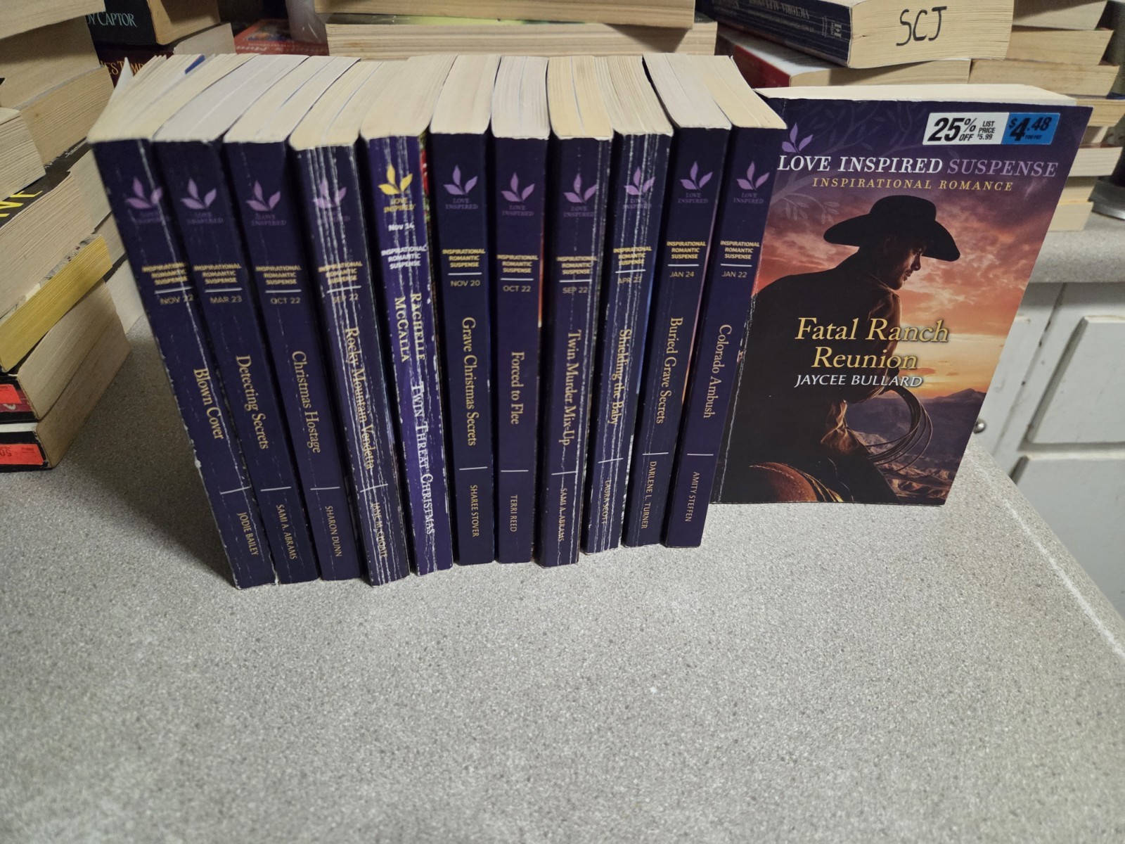 Love Inspired Suspense. Lot Of 12 Books. Paperback Romance