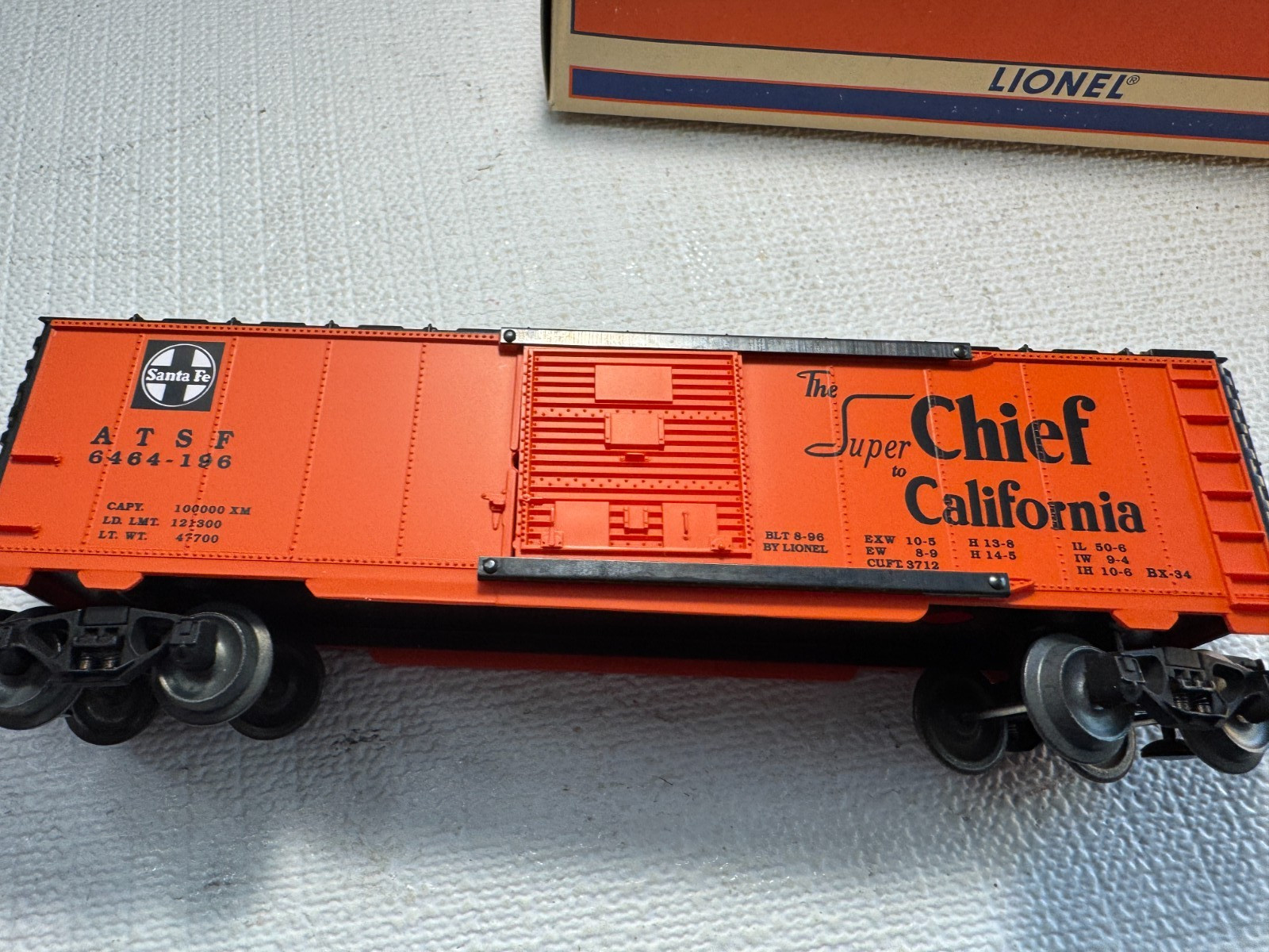 🚂  LIONEL -6-19282 SANTA FE SUPER CHIEF BOXCAR-NEW⚡L2663