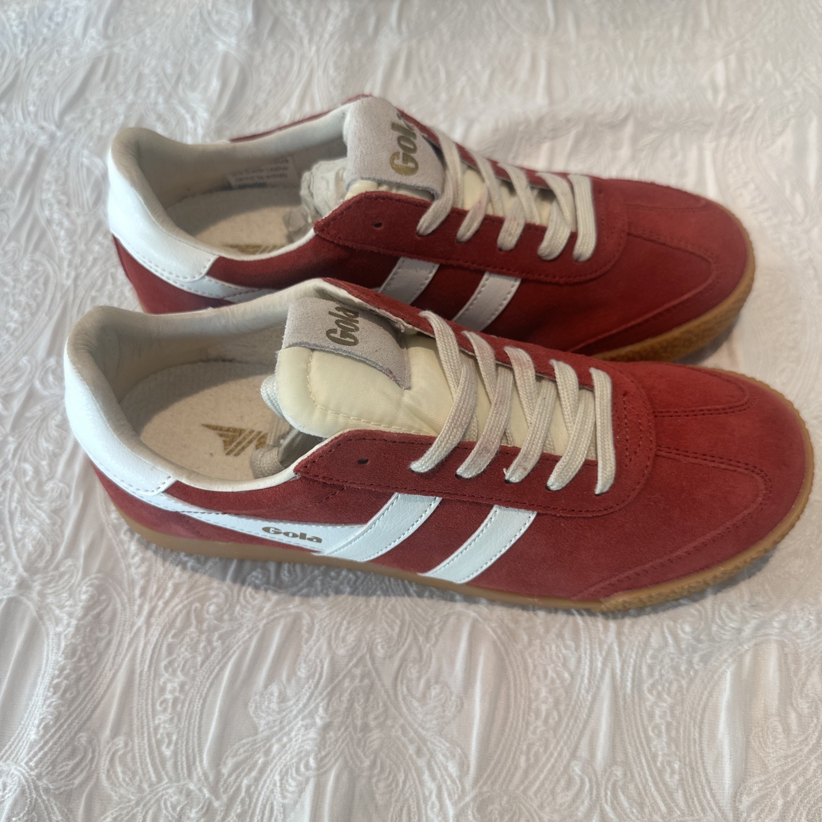 Gola Elan Womens Fashion Sneakers in Red WhiteGola