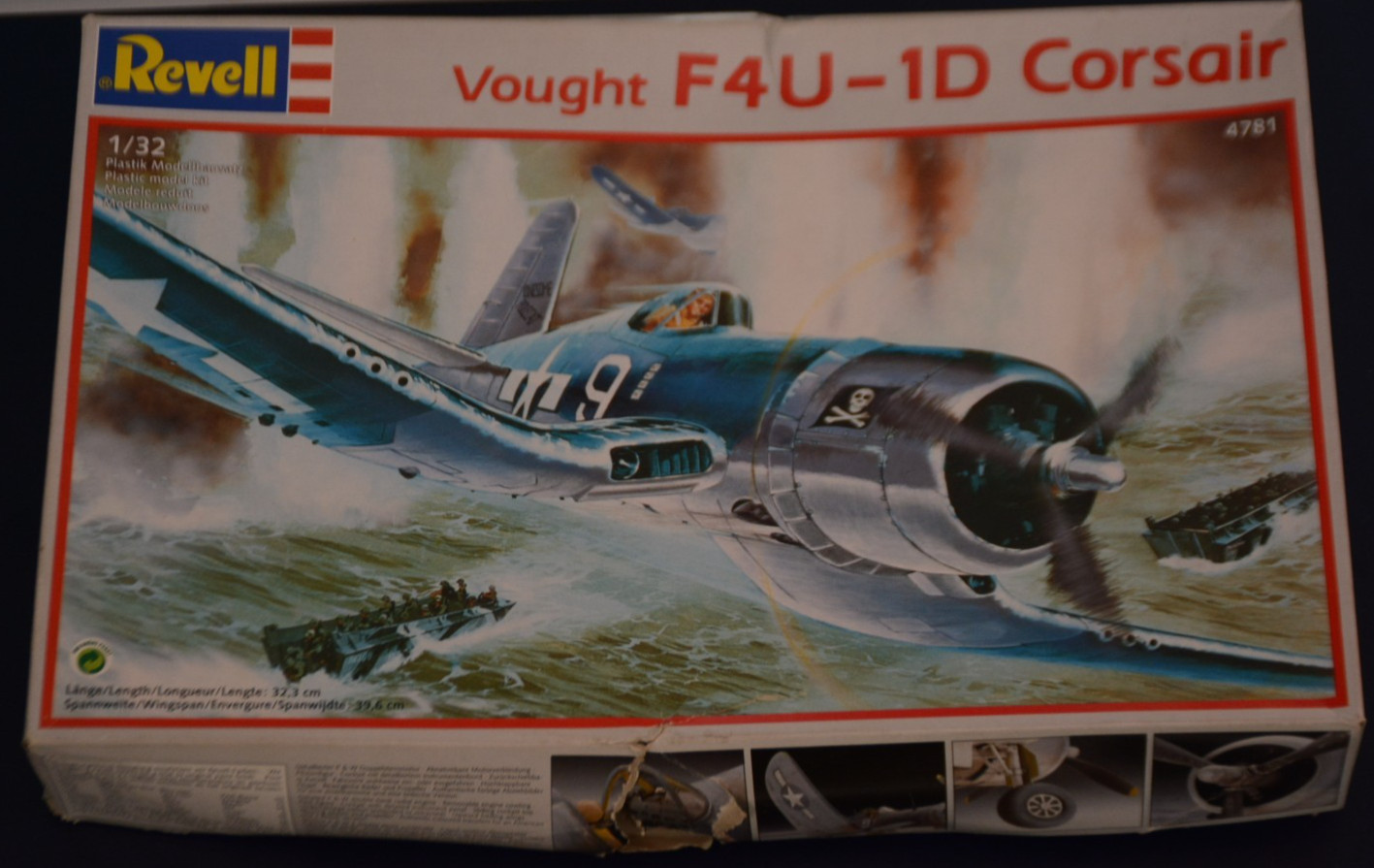 Revell 1/32 Vought F4U-1A Corsair Aircraft Model Kit #4781 Revell 1/32 Vought F4U-1A Corsair Aircraft Model Kit #4781