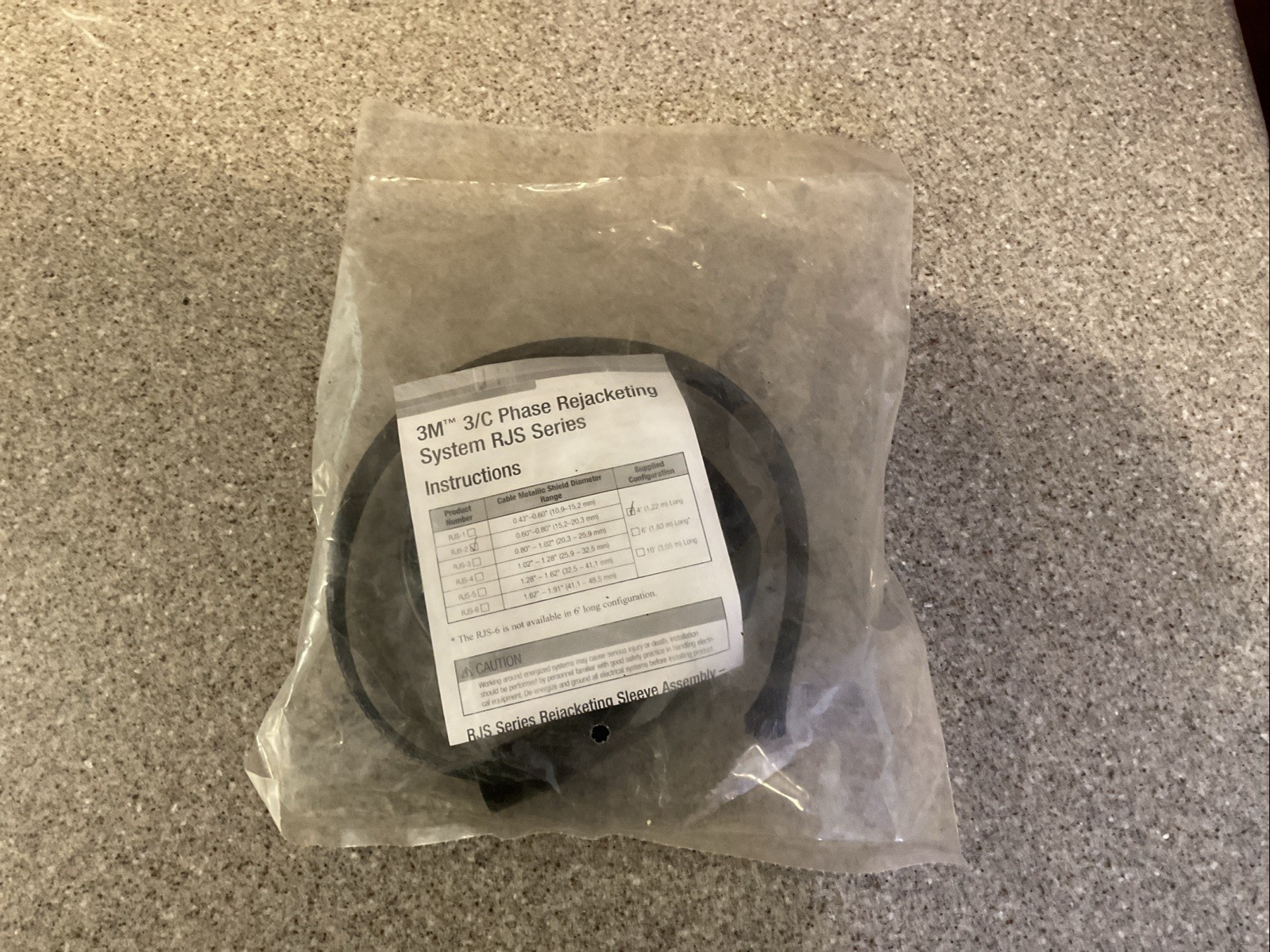 3M RJS-2 4\' Rejacketing Sleeve RJS2 3/C Phase Rejacketing System RJS Series