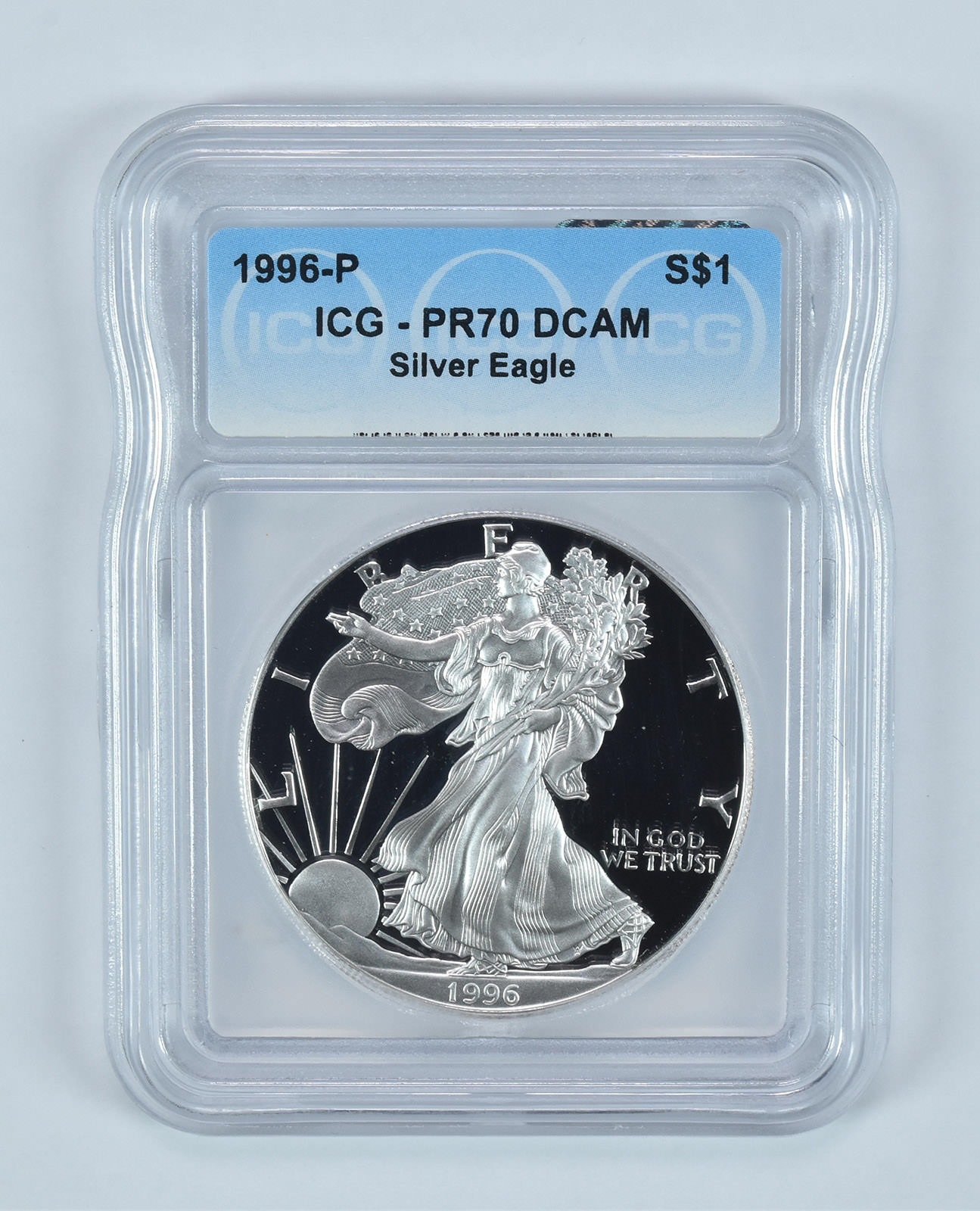 1996-P American Silver Eagle PR70 DCAM ICG 1996-P American Silver Eagle PR70 DCAM ICG