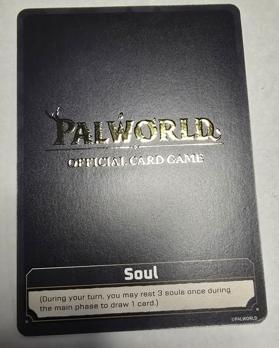 Palworld Official Card Game Trading Card - Gold Soul Card Promo ESOUL-000