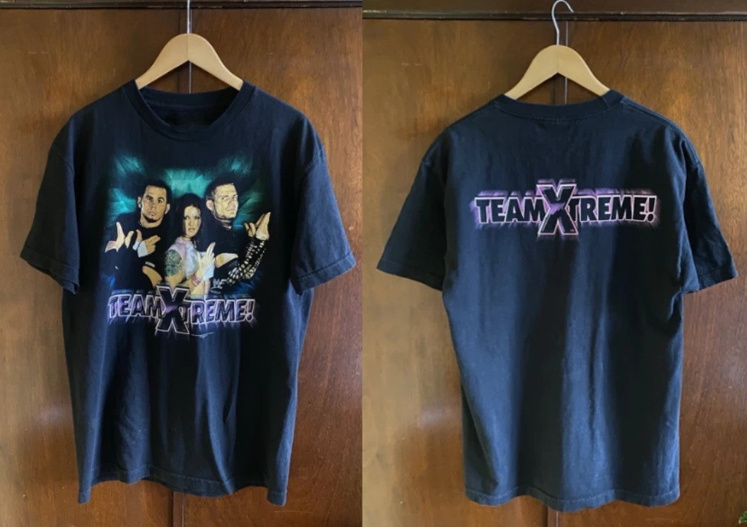 Vintage 2001 WWF Team Xtreme Hardy Boyz & Lita T Shirt - WWE - Wrestling S-5XL Vintage 2001 WWF Team Xtreme Hardy Boyz & Lita T Shirt - WWE - Wrestling S-5XL