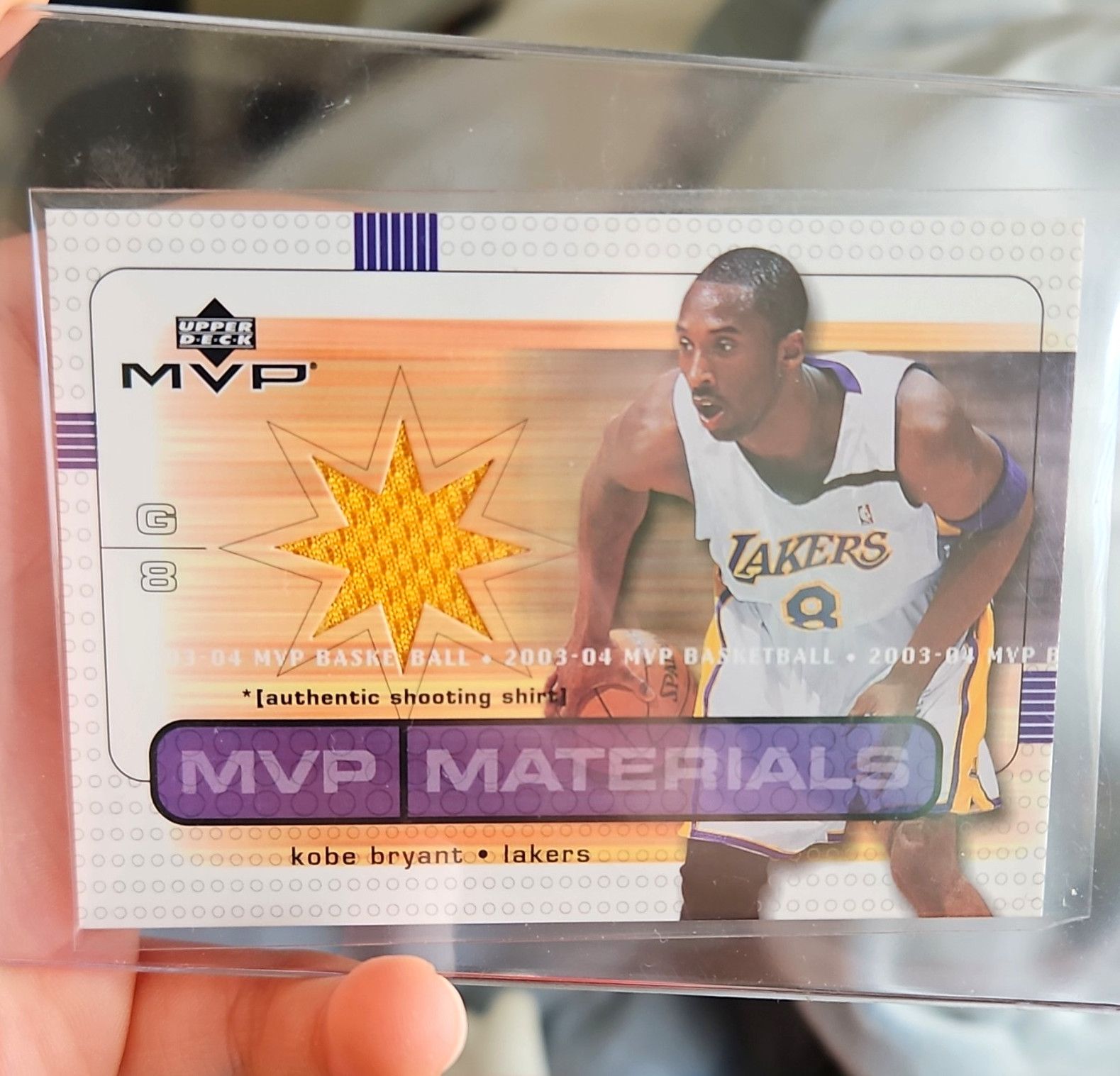 Upper Deck MVP 2003-04 Kobe Bryant Materials Game Shooting Shirts #KB-SS Chase