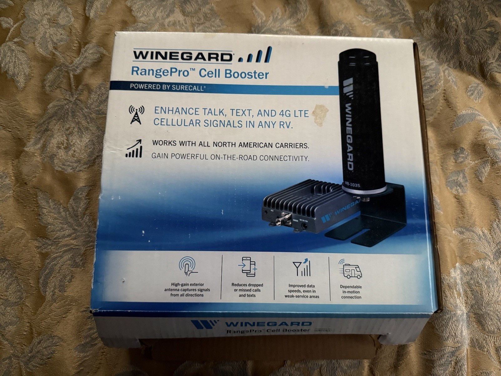 Winegard RangePro WB1035 4G LTE Cellular Signal Booster Unused Open Box Winegard RangePro WB1035 4G LTE Cellular Signal Booster Unused Open Box