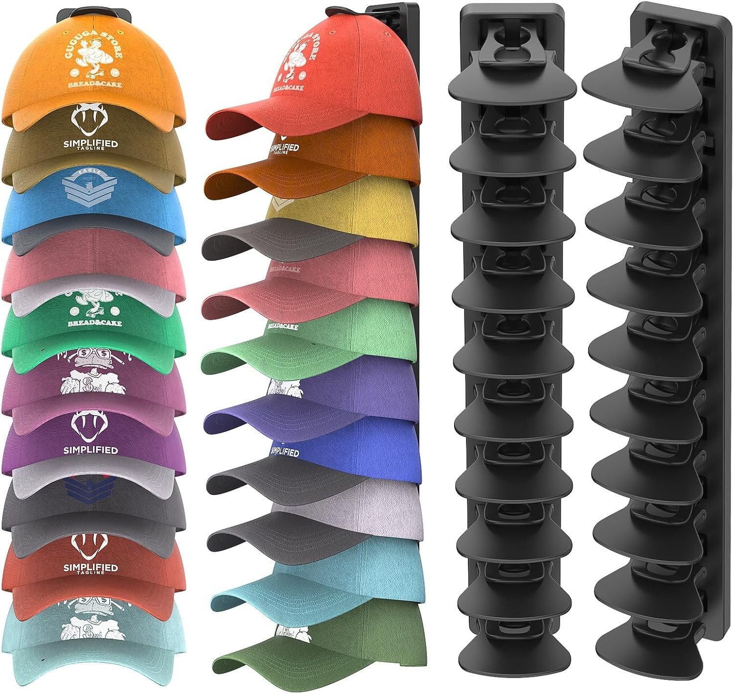 Organizador de gorras de beisbol con capacidad para 40 gorras paquete de 2 Organizador de gorras de beisbol con capacidad para 40 gorras paquete de 2