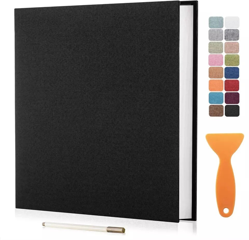 Large Photo Album Self Adhesive Scrapbook Album for 4×6 5×7 8×10 Pictures DIY Ma