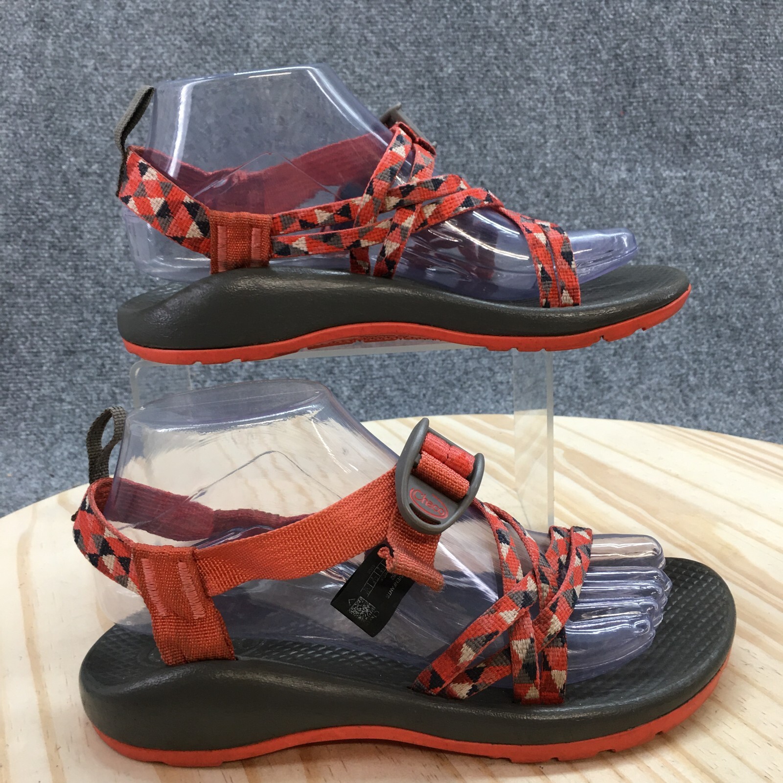 Chaco Sandals Youth 5 Zx/1 Ecotread Speck Grenadine 4.0 Strappy Orange J180262