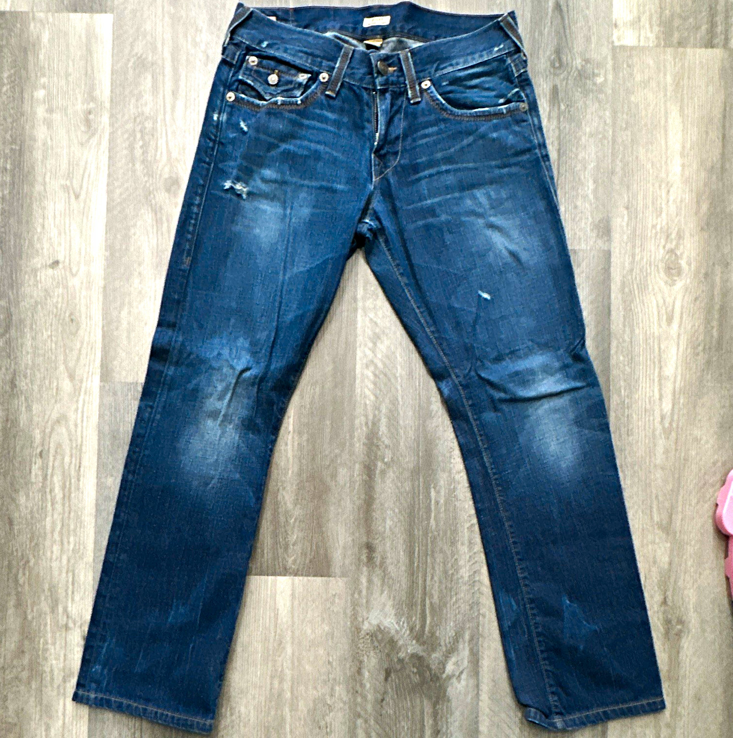 True Religion Men’s USA made Ricky vintage with flaps good condition