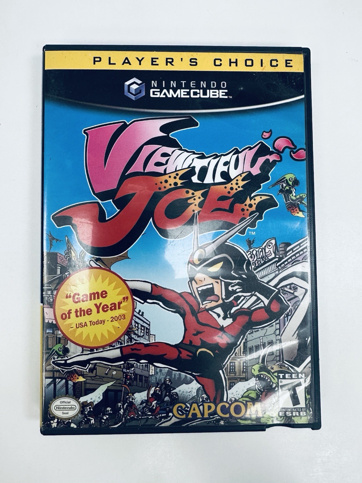 Viewtiful Joe Gamecube, with case and Manual. PLAYER\'S CHOICE GAME.