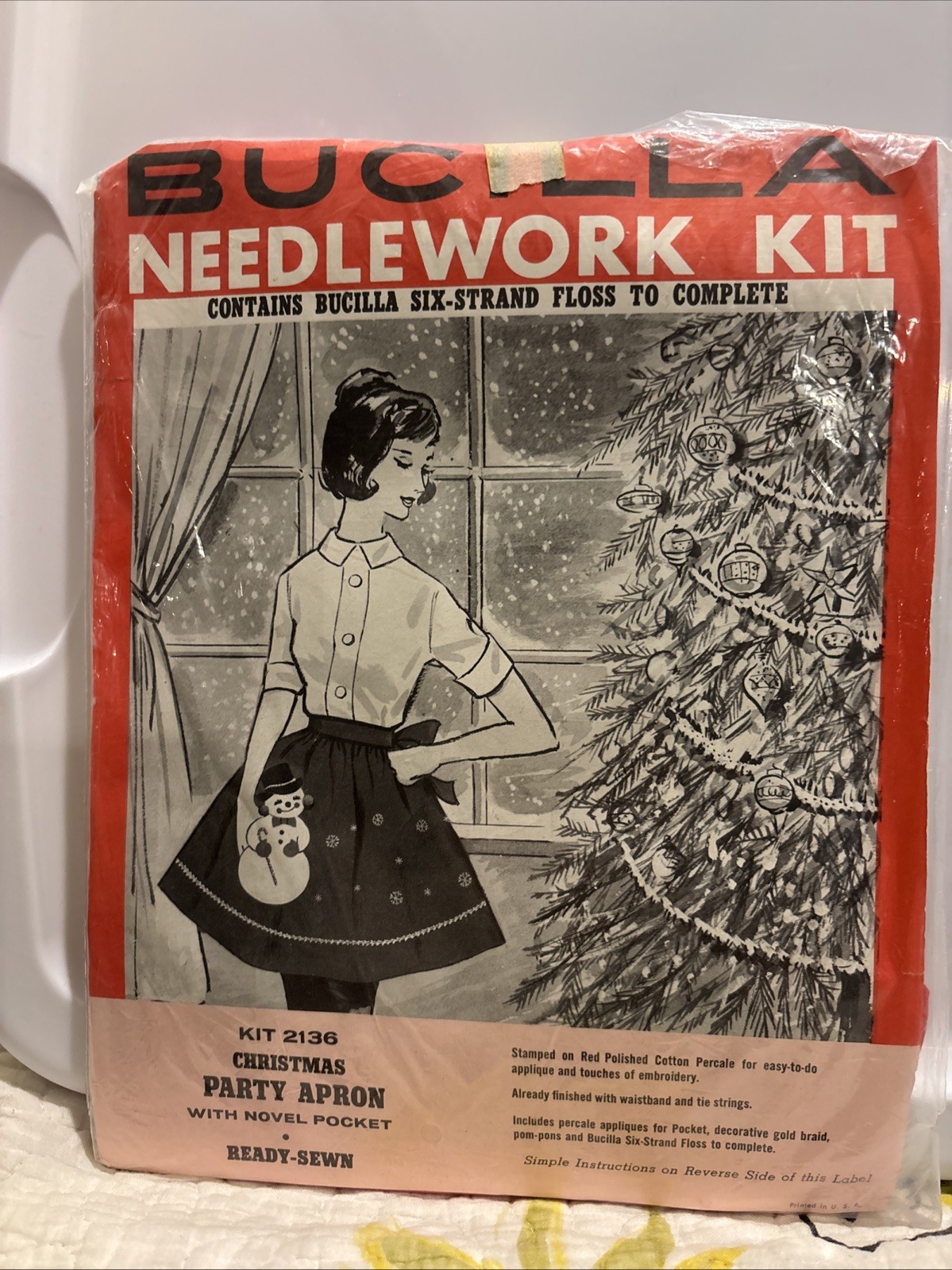Bucilla Christmas Party Apron Kit Bucilla Christmas Party Apron Kit