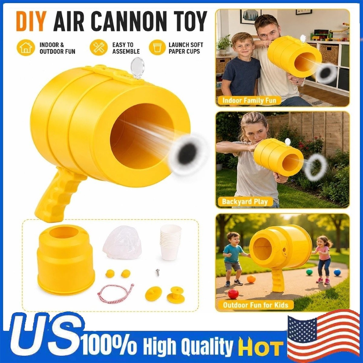 Air Cannon Science Experiment Toy