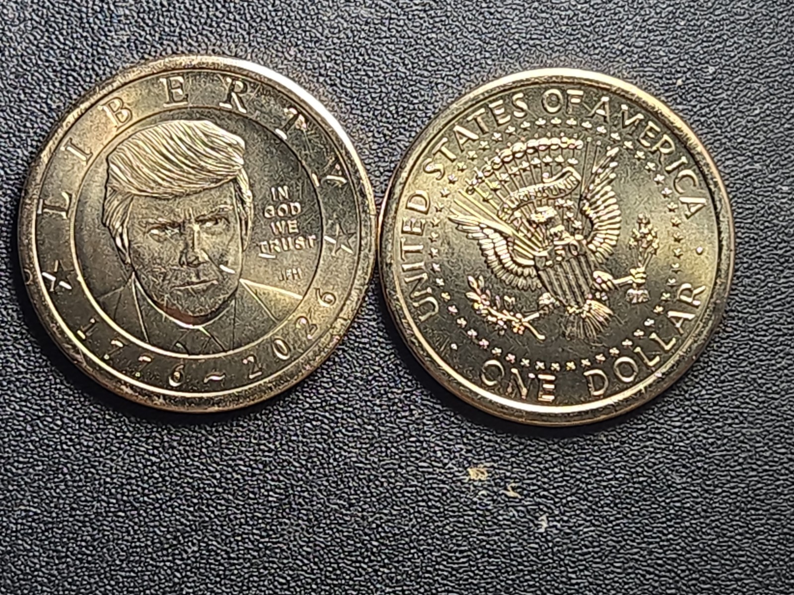1776-2026 U.S. Donald Trump dual-dated SemiQuincentennial DOLLAR - UNC 1776-2026 U.S. Donald Trump dual-dated SemiQuincentennial DOLLAR - UNC