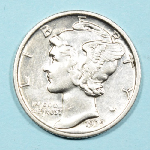 1939 S Mercury Dime ~ UNC UNCIRCULATED ~ US Silver Coin Collectible