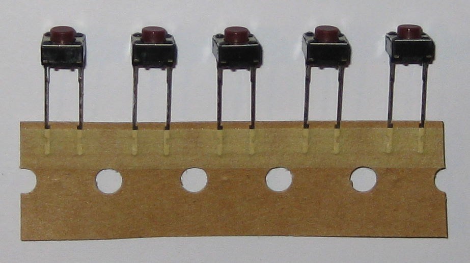 5 X Panasonic EVQ2 Momentary Pushbutton Light Touch NO Mini Switches - N.O. 15V