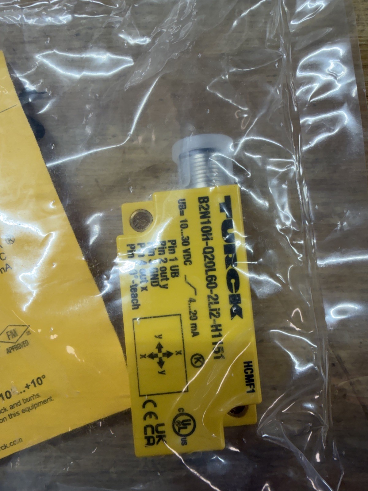 ❌NEW❌TURCK B2N10H-Q20L60-2LI2-H1151 Analogue Inclination Sensor, -10 to 10 deg,