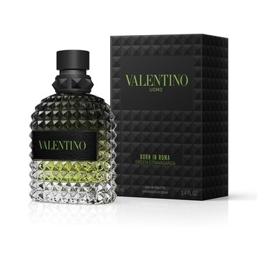 Valentino Men\'s Born in Roma Green Stravaganza EDT Spray 3.4 oz Fragrances