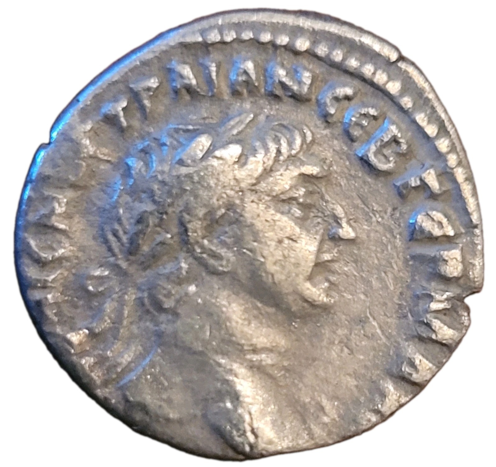 🔥TRAJAN-DRACHM-SILVER-113 AD-18mm/2.50g-VF-ROME-ARABIA-NABATAEA-SCARCE-RPC 4074