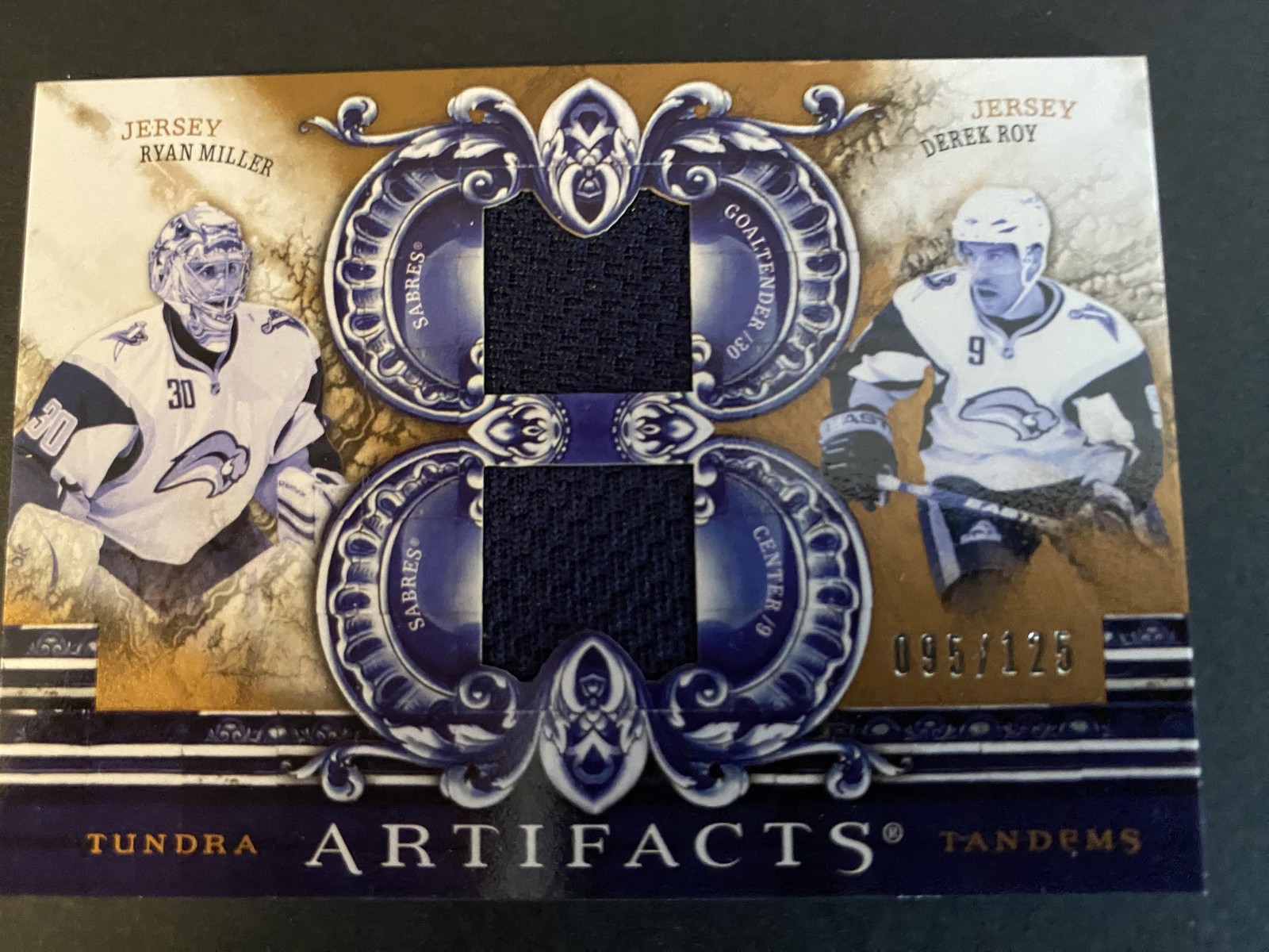 2010-11 UD #TT2-RMDR Ryan Miller / Derek Roy Tundra Tandems Bronze /125