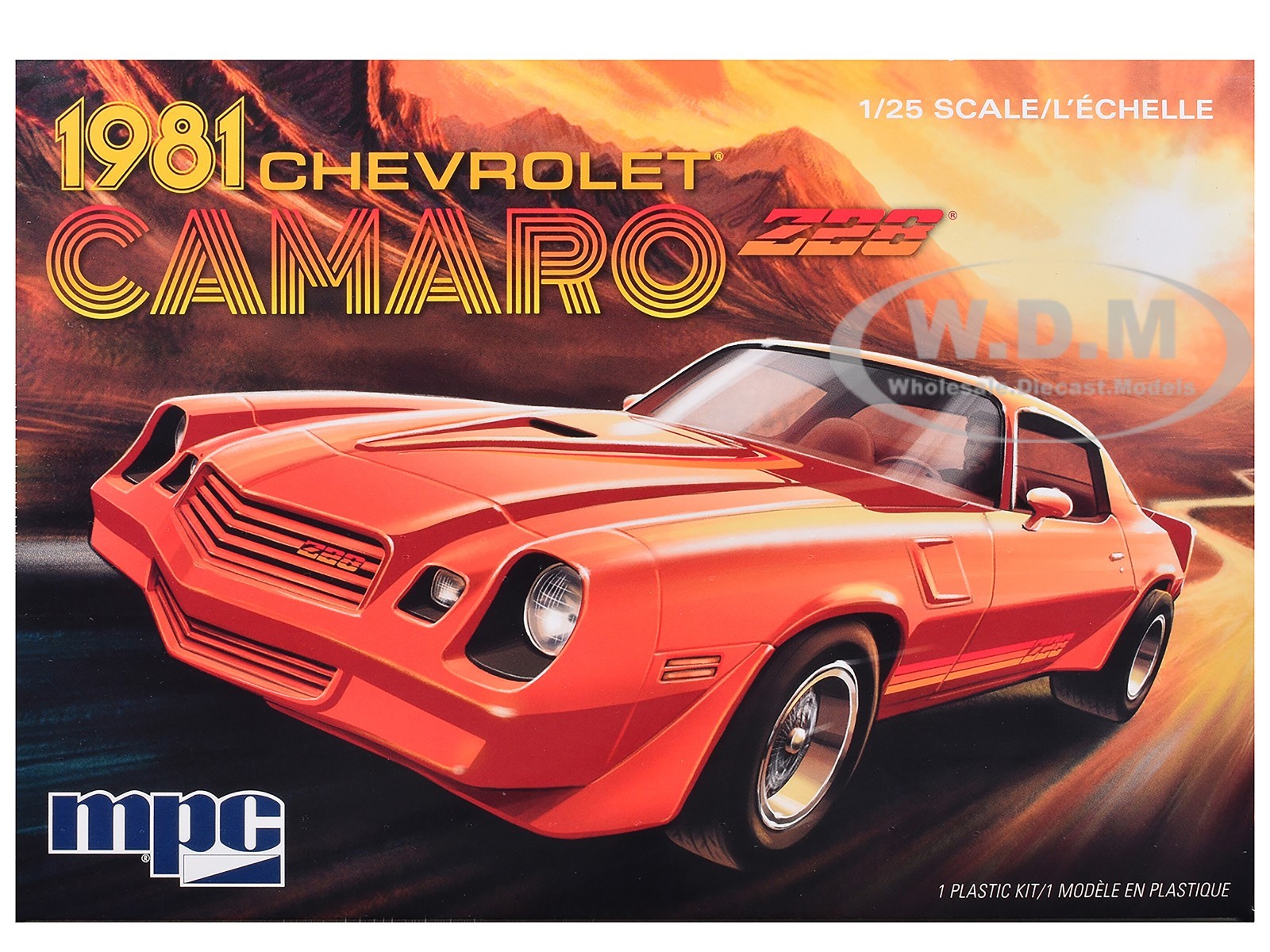 SKILL 2 MODEL KIT 1981 CHEVROLET CAMARO Z28 1/25 SCALE MODEL BY MPC MPC981 M SKILL 2 MODEL KIT 1981 CHEVROLET CAMARO Z28 1/25 SCALE MODEL BY MPC MPC981 M