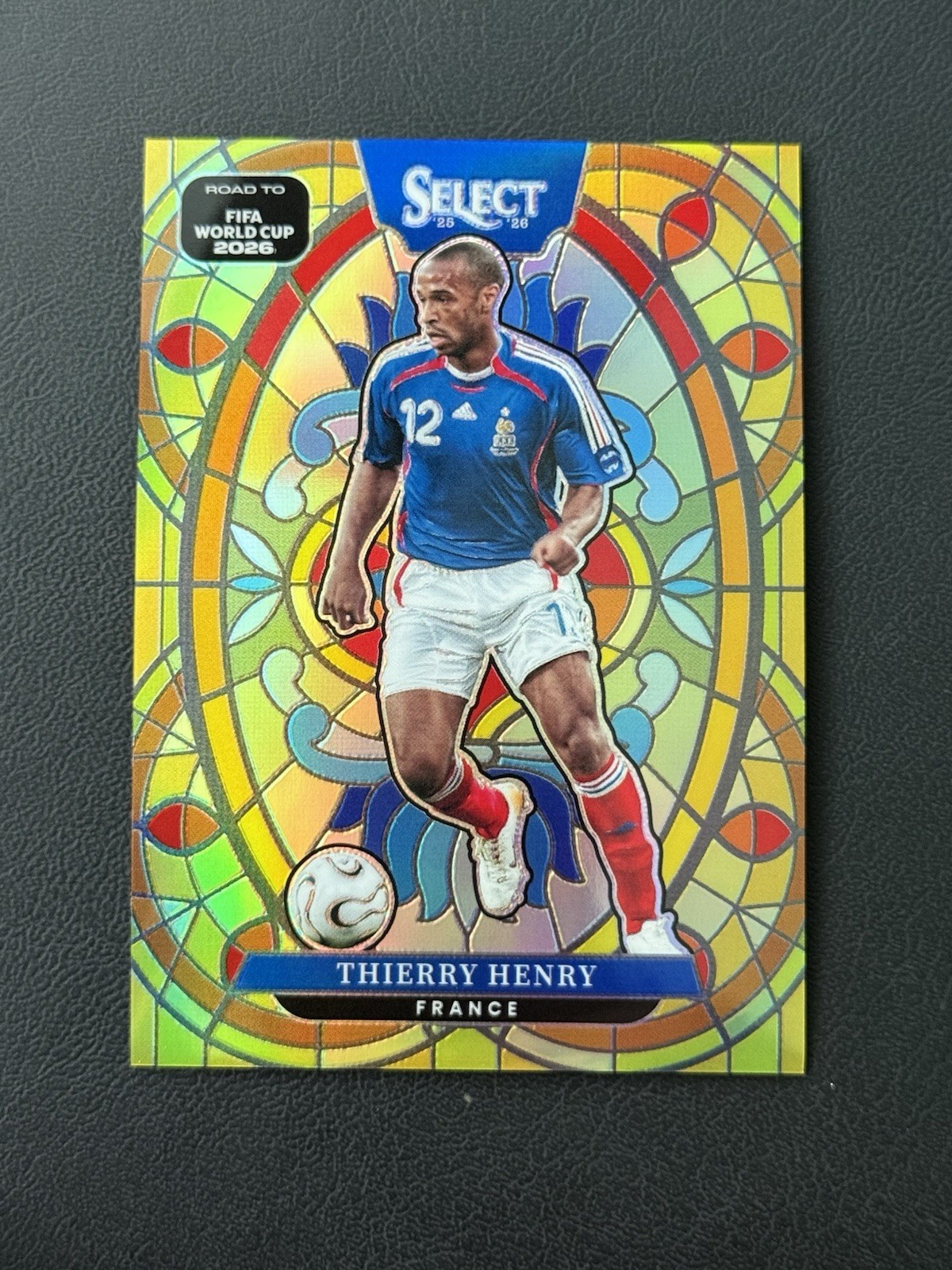 2025-26 Panini Select World Cup - Stained Glass Thierry Henry #19💥SSP Case Hit