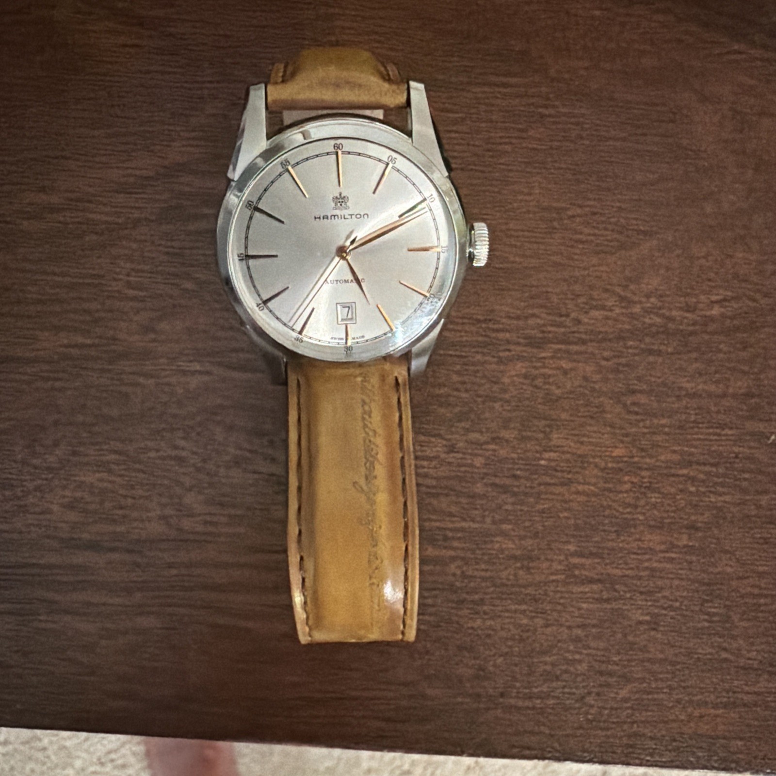 [Near MINT] Hamilton Jazzmaster H424151 Silver Automatic Men's Watch From JAPAN