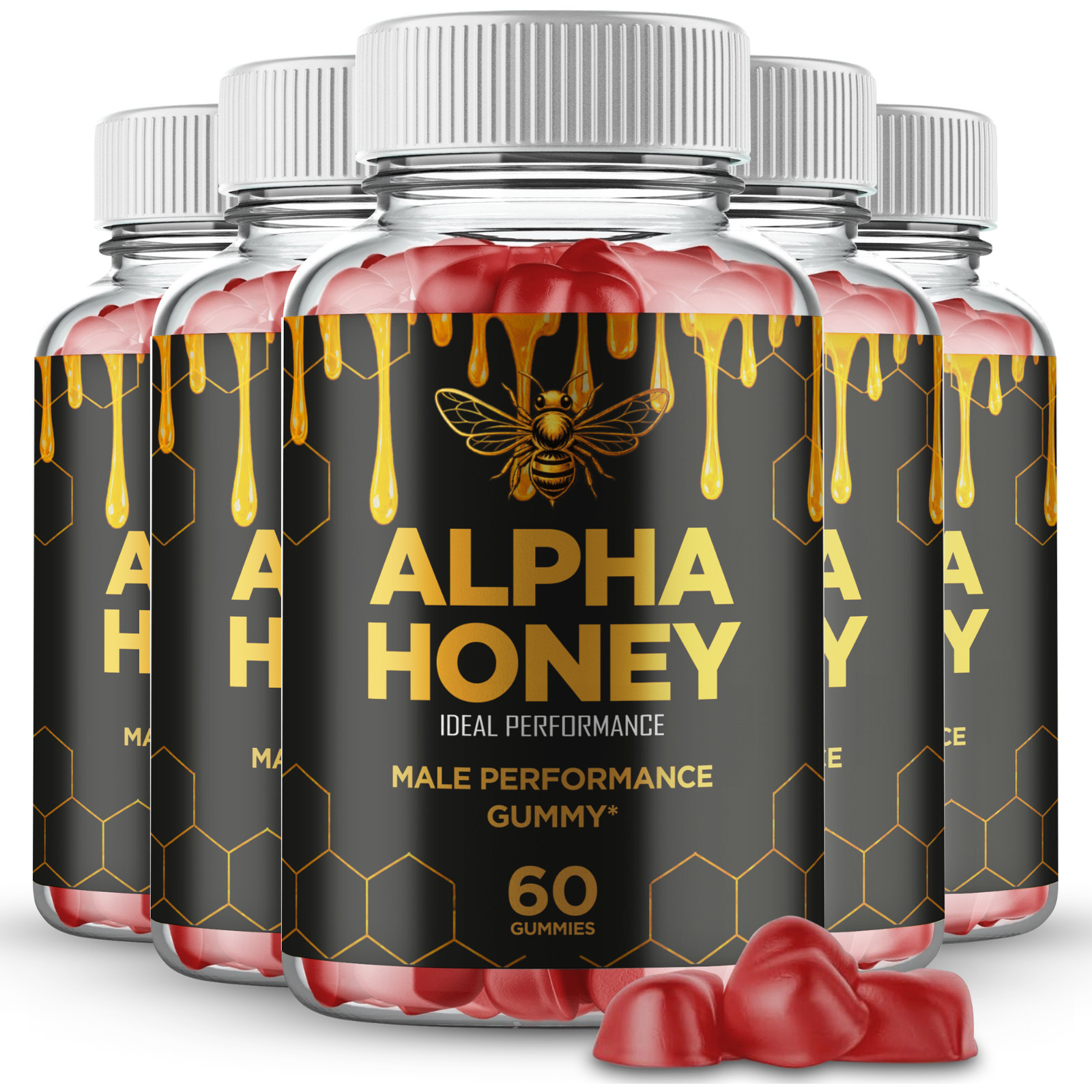 Alpha Honey Gummies, Official AlphaHoney Supplement Gummy (5 Pack) Alpha Honey Gummies, Official AlphaHoney Supplement Gummy (5 Pack)
