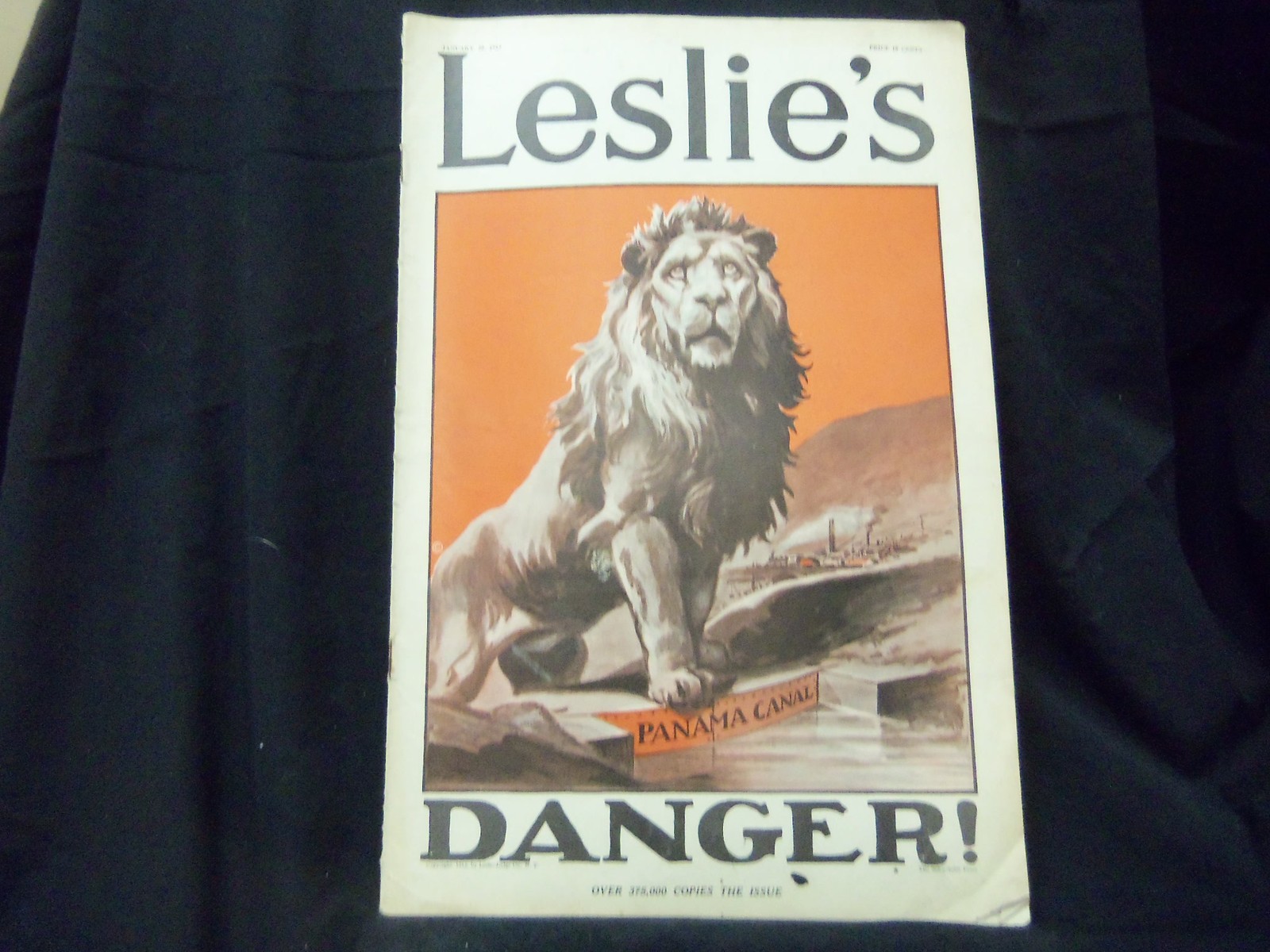 1913 JANUARY 30 LESLIE\'S WEEKLY MAGAZINE - GREAT PHOTOS & ADS - ST 1220