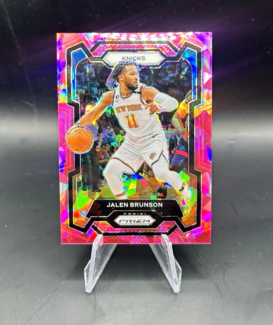 Panini 2023-24 Prizm Jalen Brunson #9 Pink Ice Prizm New York Knicks