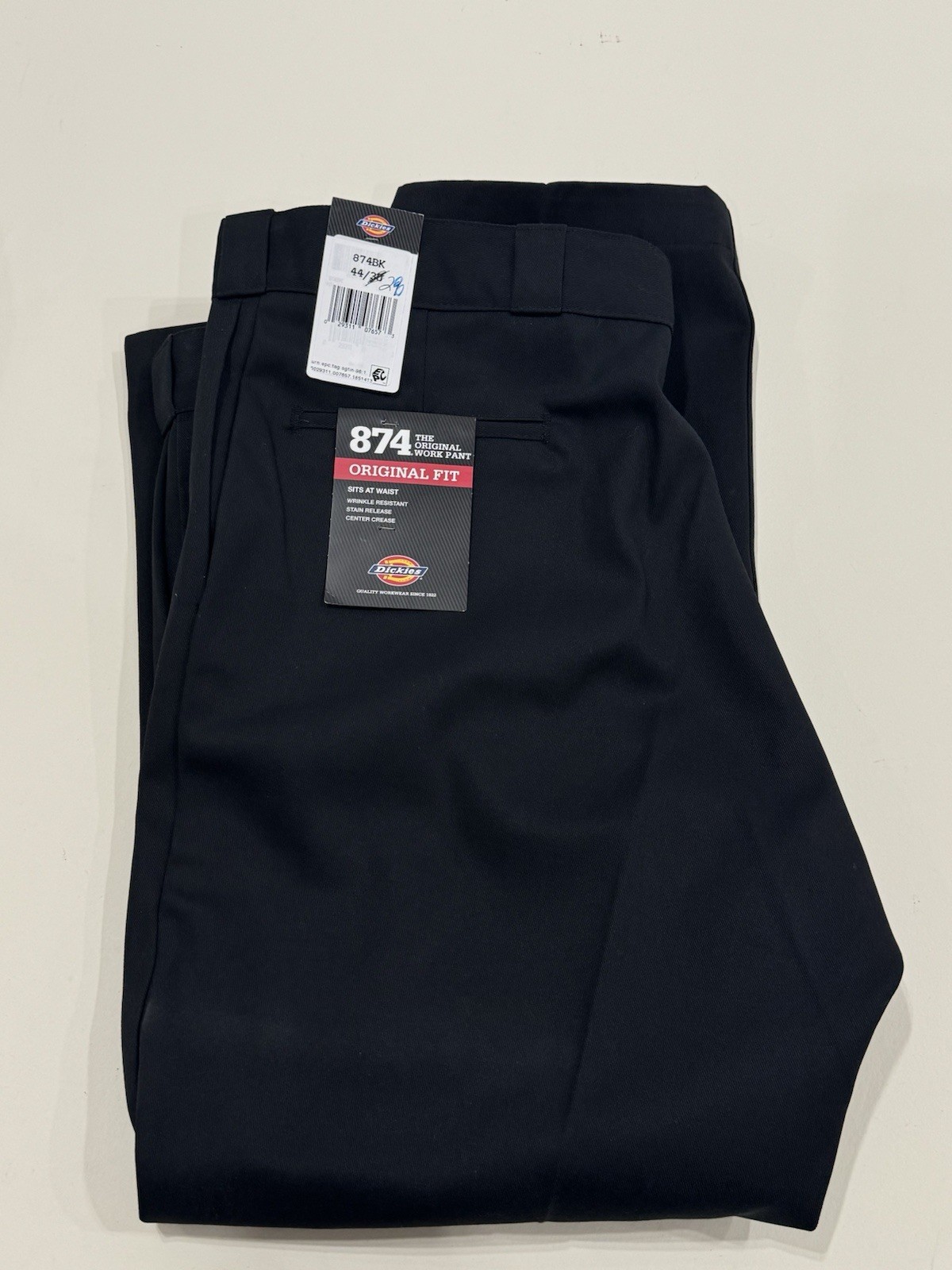 Dickies Original 874 Original Fit Pants Mens Size 44x28 Black New With Tags Dickies Original 874 Original Fit Pants Mens Size 44x28 Black New With Tags