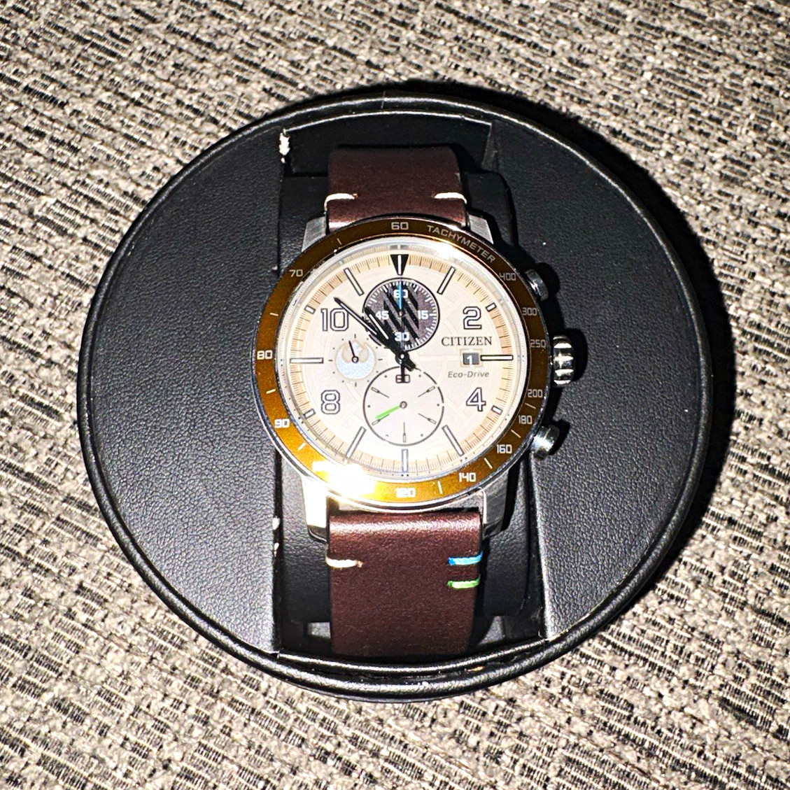 Citizen Eco-Drive Chronograph Star Wars Luke Skywalker Brown Leather CA0760-09W