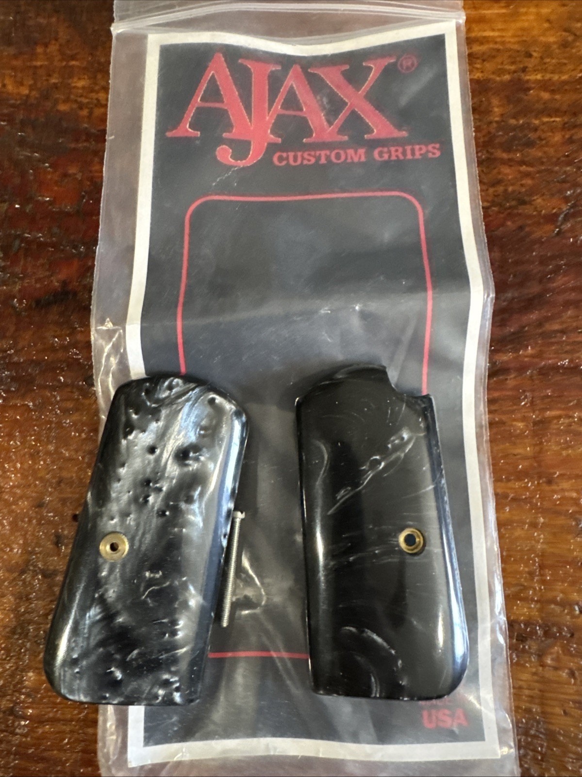 Ajax Custom Grip Co Pearlite Grips For Colt 1903 .32 Or .380 Models.