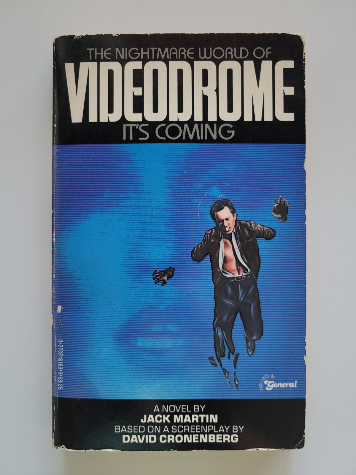 1983 VIDEODROME DAVID CRONENBERG MOVIE NOVELIZATION PAPERBACK JACK MARTIN 1ST