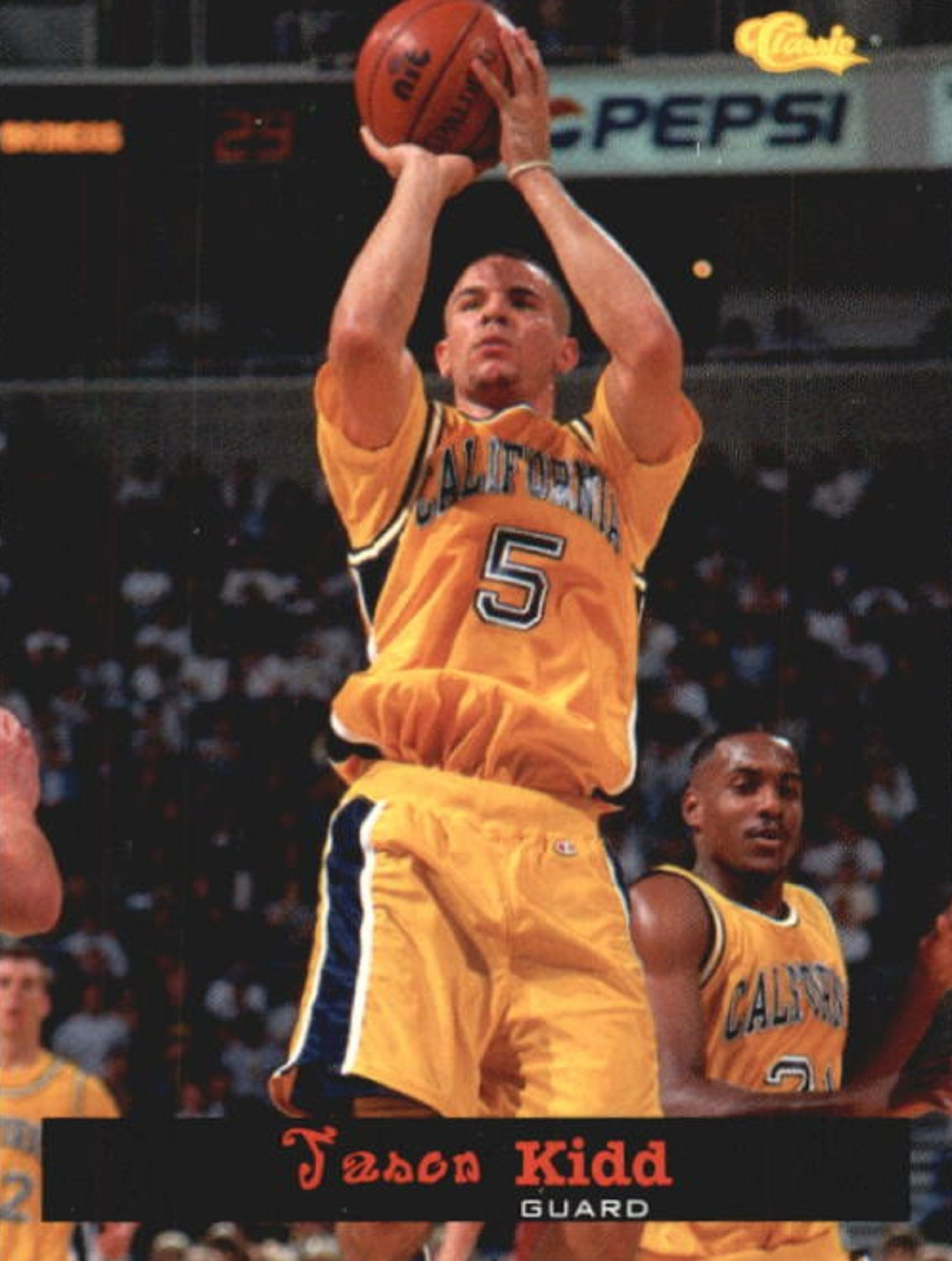 1994 Classic #2 Jason Kidd RC California Golden Bears Dallas Mavericks HOF 1994 Classic #2 Jason Kidd RC California Golden Bears Dallas Mavericks HOF
