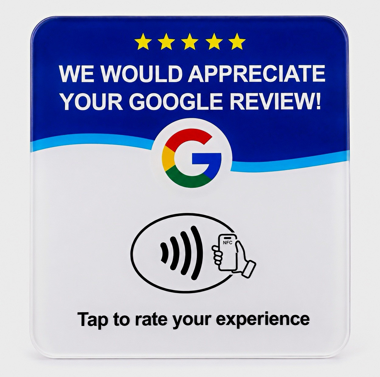 50pcs Wholesale - Google Tap to Review Card (50-pack)