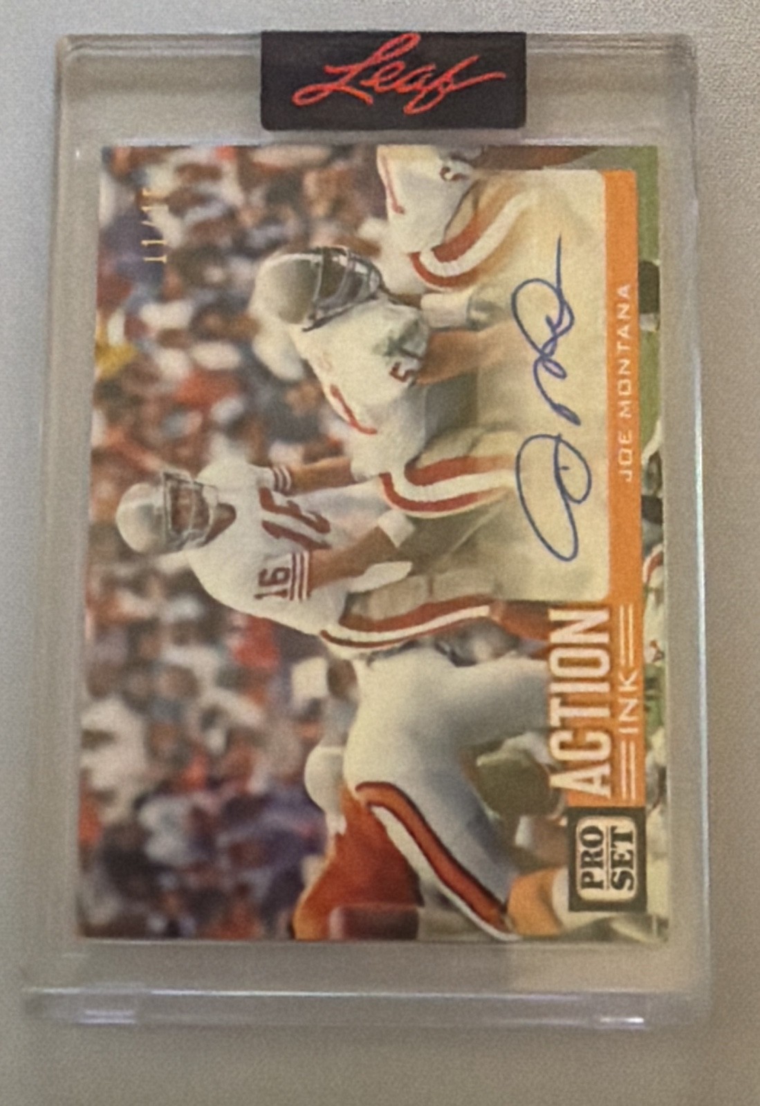 2022 Leaf Pro Set Sports - Action Ink Autographs Joe Montana #AI-JM1 (AU) 2022 Leaf Pro Set Sports - Action Ink Autographs Joe Montana #AI-JM1 (AU)