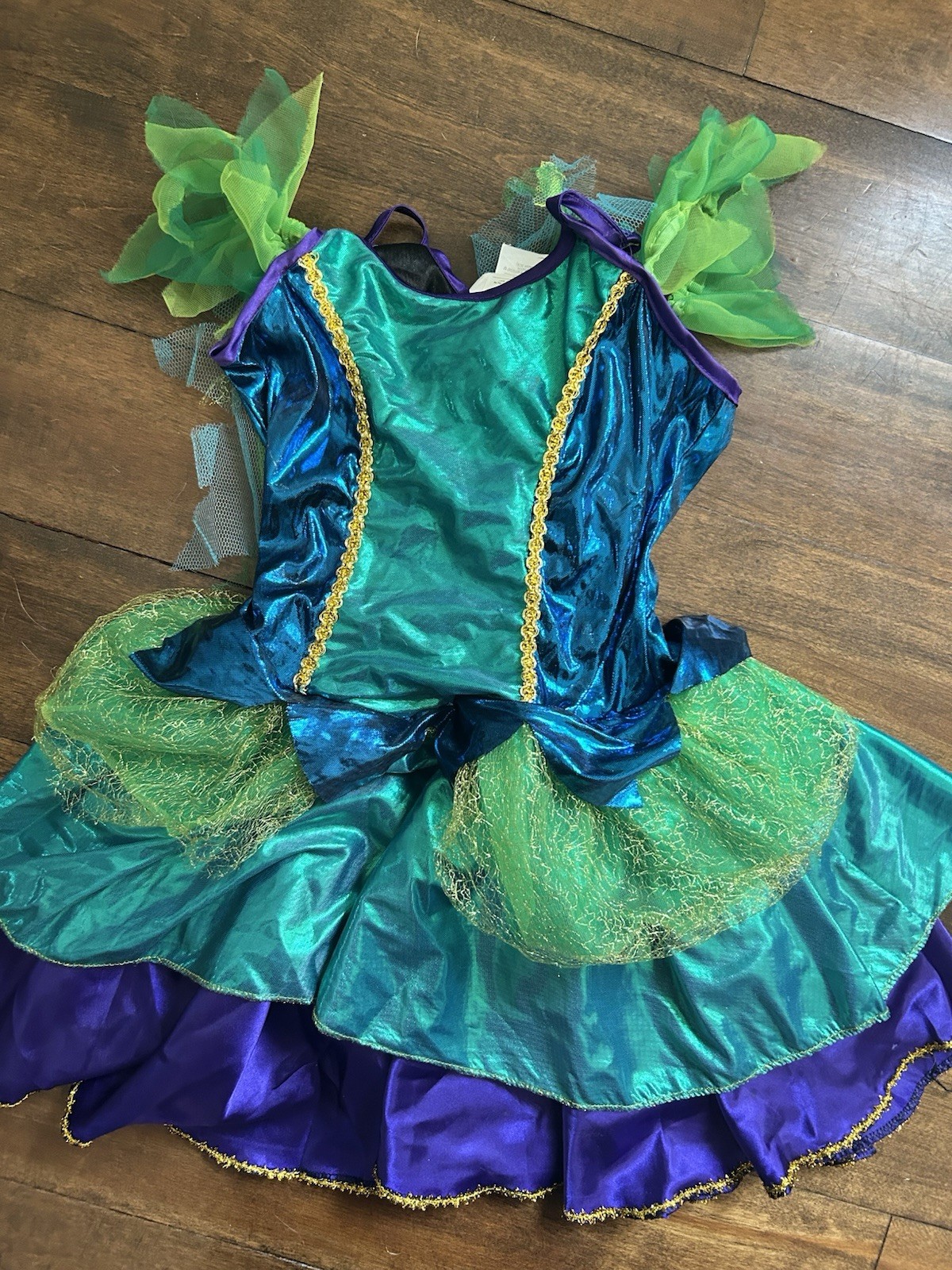 Rubie's Girls Fairy Tale Dress Up Costume Blue/Green/Purple Stretch Size M Rubie's Girls Fairy Tale Dress Up Costume Blue/Green/Purple Stretch Size M