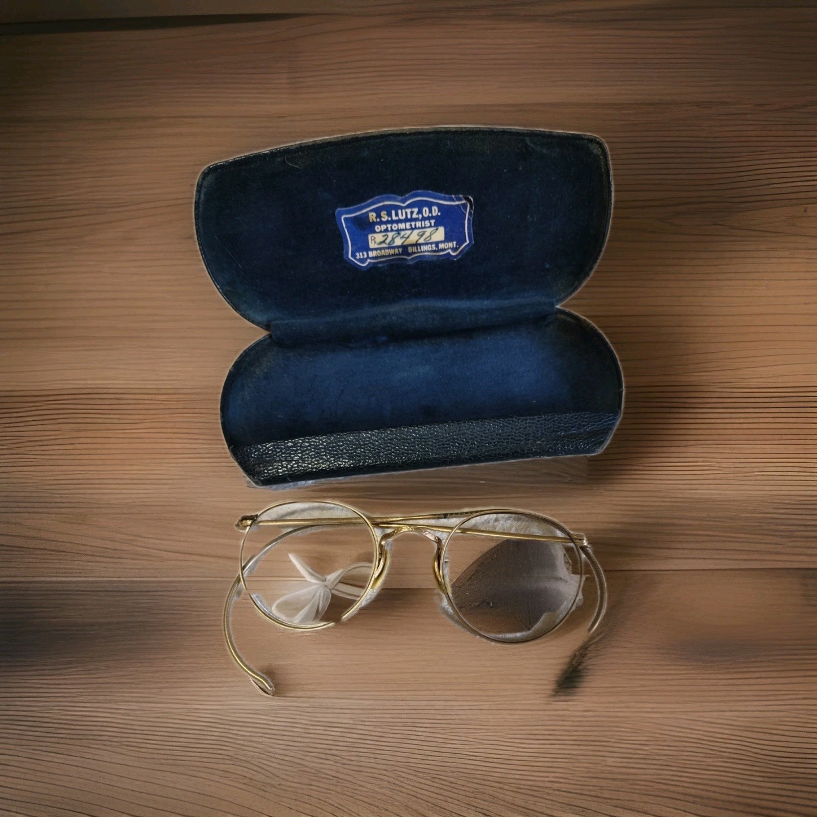 Antique Bausch & Lomb 1/10 12K Gold Glasses Billings Montana D20