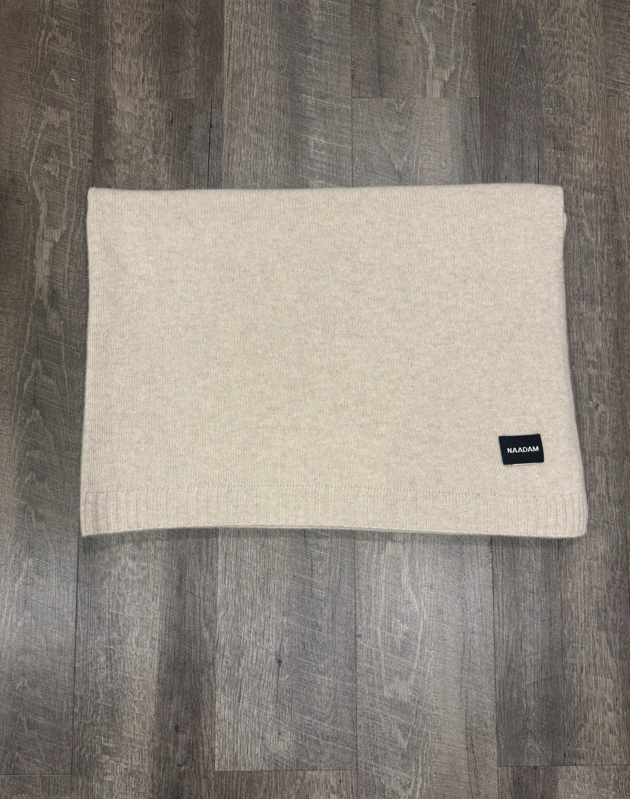 Naadam 100% Cashmere Blanket 70x50in Beige Tan Naadam 100% Cashmere Blanket 70x50in Beige Tan