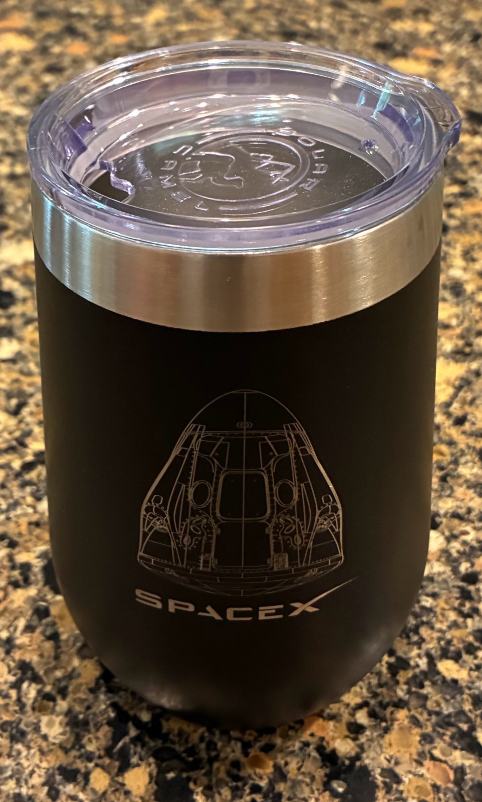 Spacex Stainless Steel Tumbler w/Lid by Polar Camel Dragon Crew Dragon 2 Spacex Stainless Steel Tumbler w/Lid by Polar Camel Dragon Crew Dragon 2