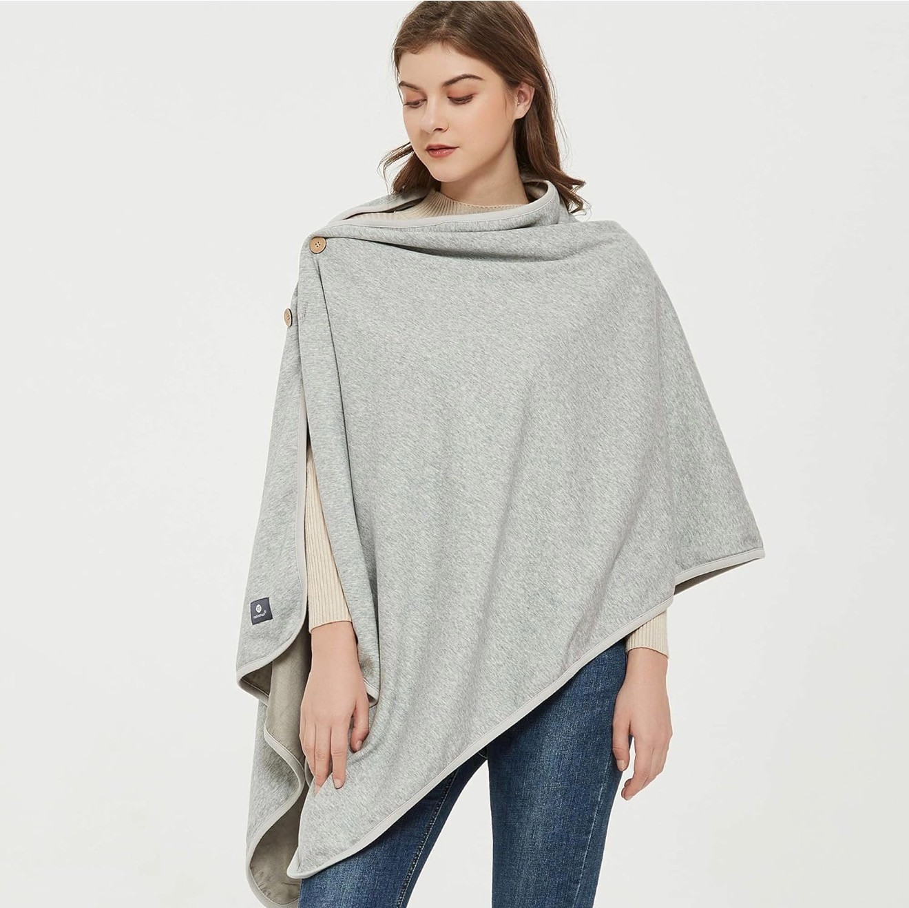 Radia Smart- EMF / RF Protection Poncho / Wrap / Blanket in all Gray or Black