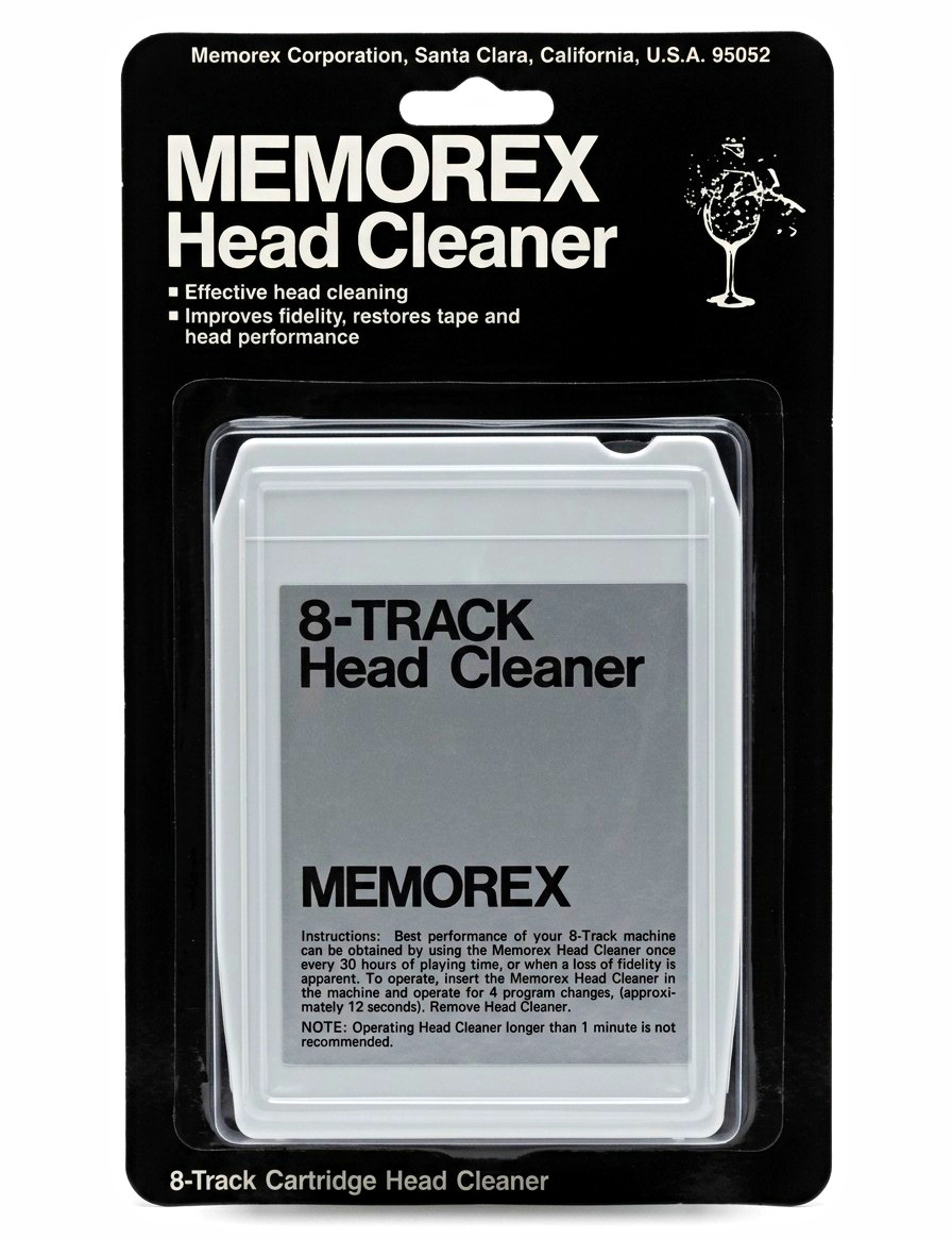 Vintage Memorex 8-Track Cartridge Head Cleaner – Brand New / New Old Stock (NOS)